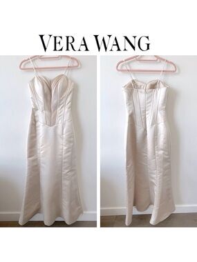 Vera Wang Fit to Flare Wedding Dress in Cream like new